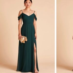 Birdy Grey Devin convertible bridesmaid dress, emerald green, medium